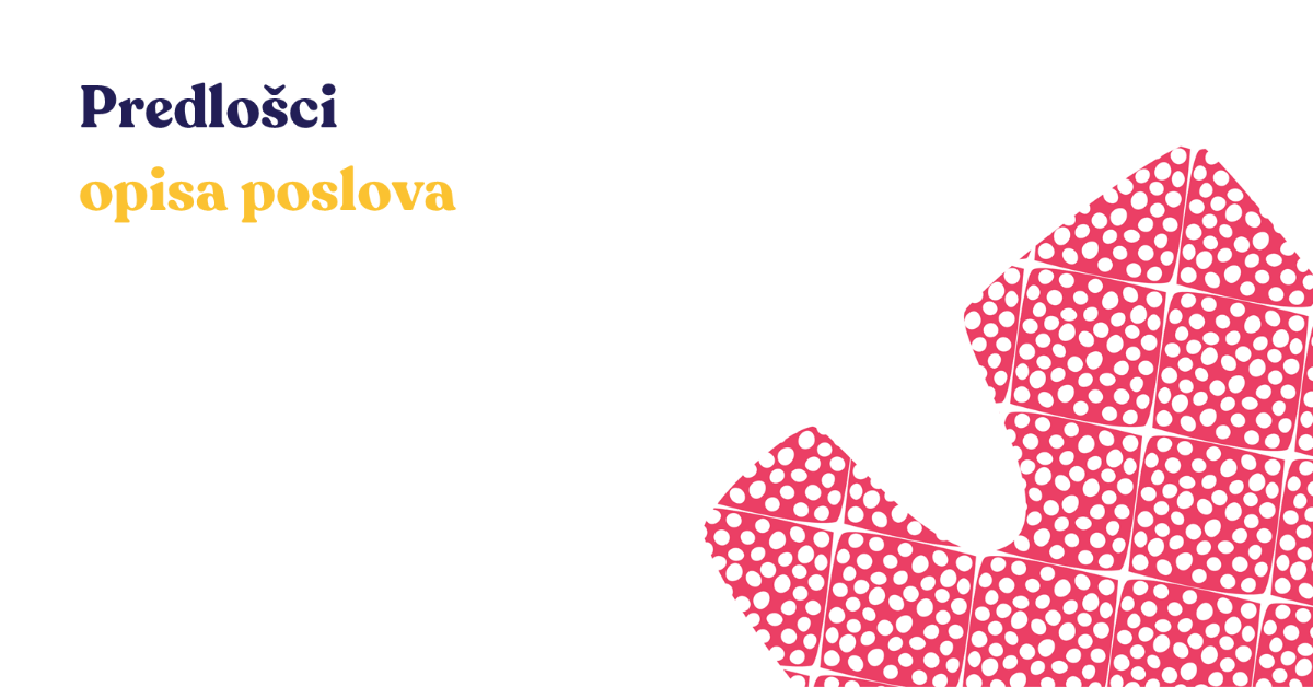 Predlošci opisa poslova s primjerima