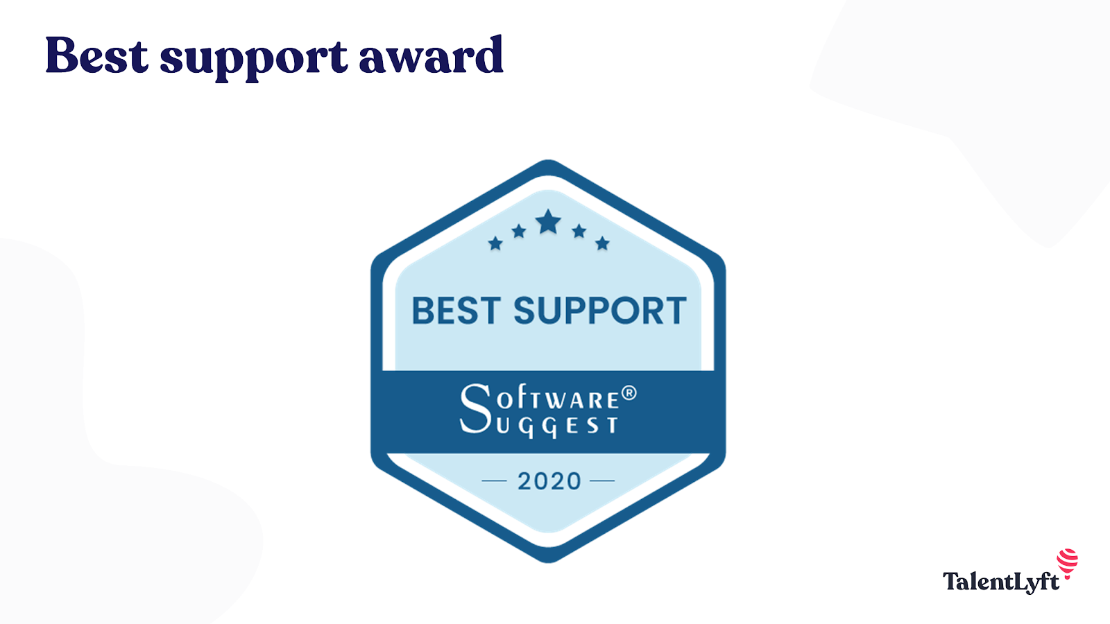 Best Recruitment Software award- TalentLyft awards