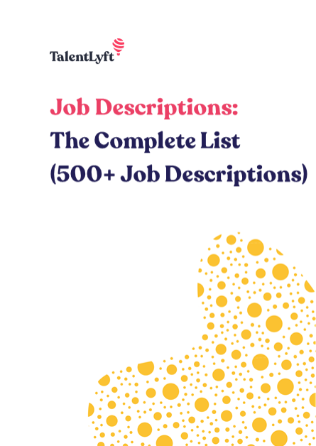 职位描述:完整列表(500+职位描述)