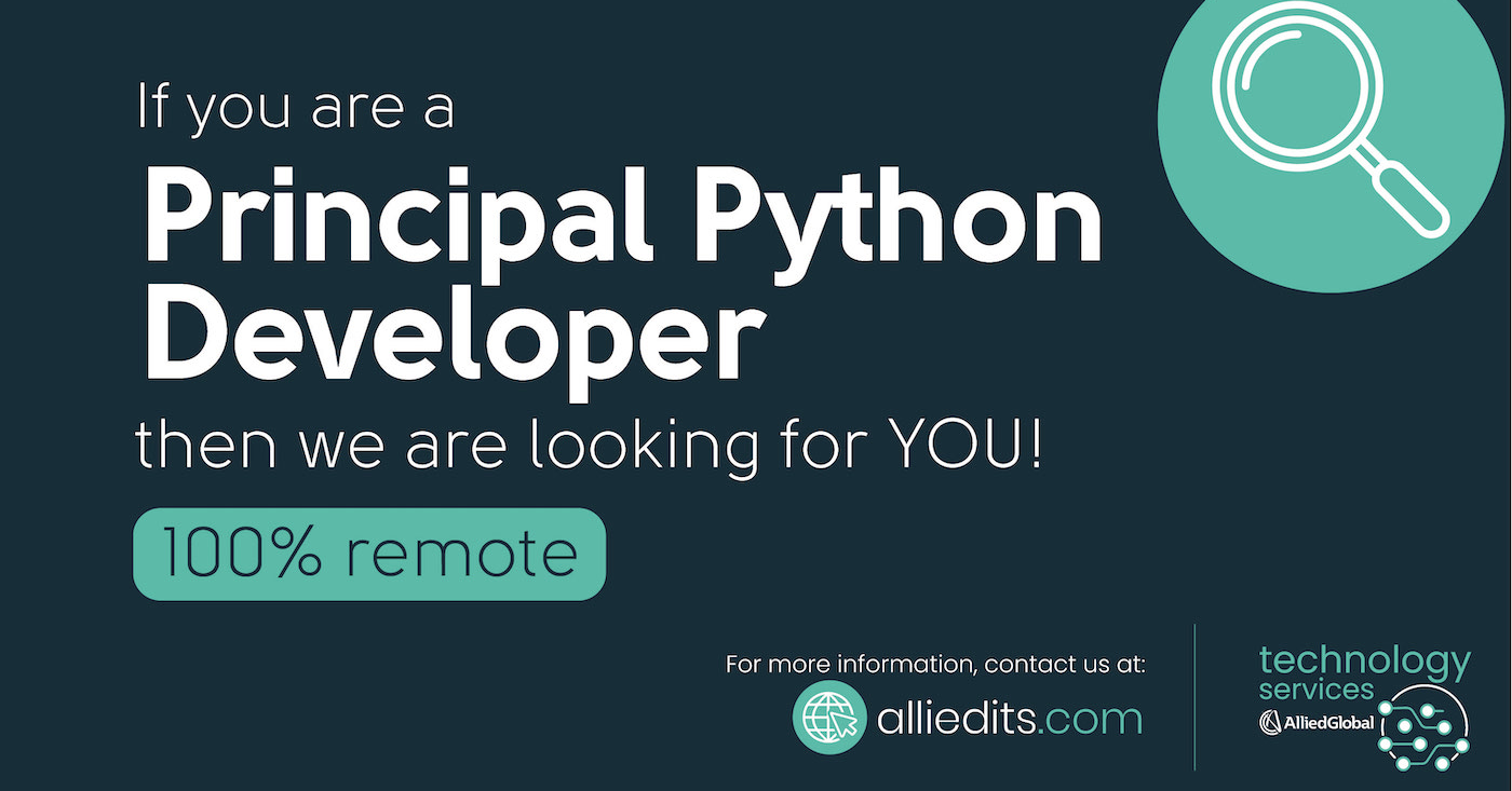 Python Developer 100% Remote
